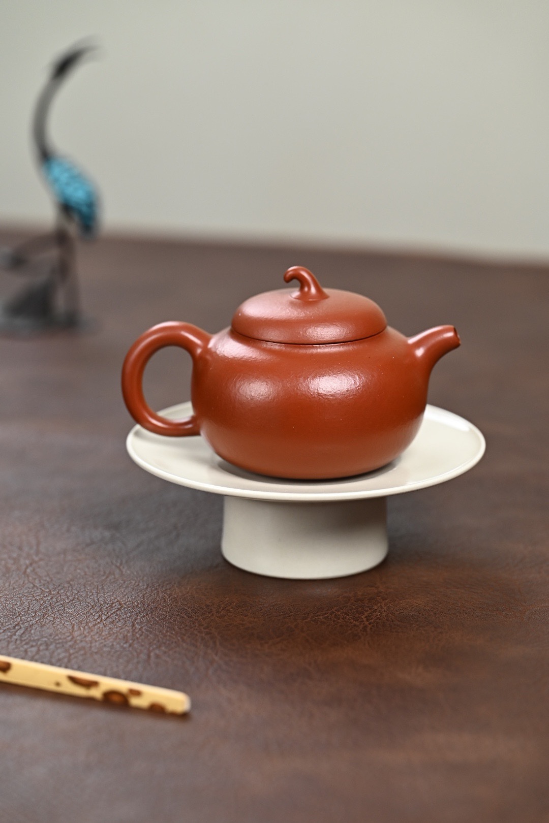 茄瓜』兔年大吉极品皱皮朱泥·容量180cc·9孔出水·王利娟（国家级