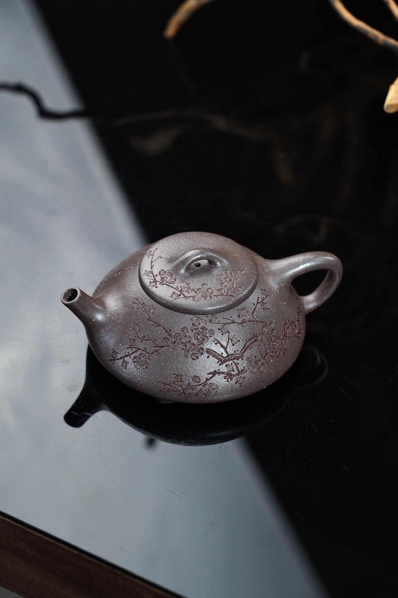 镜瓢·把玩器·130cc 原矿顶级天青料砂感温润型体稳重高雅壶嘴微翘别有