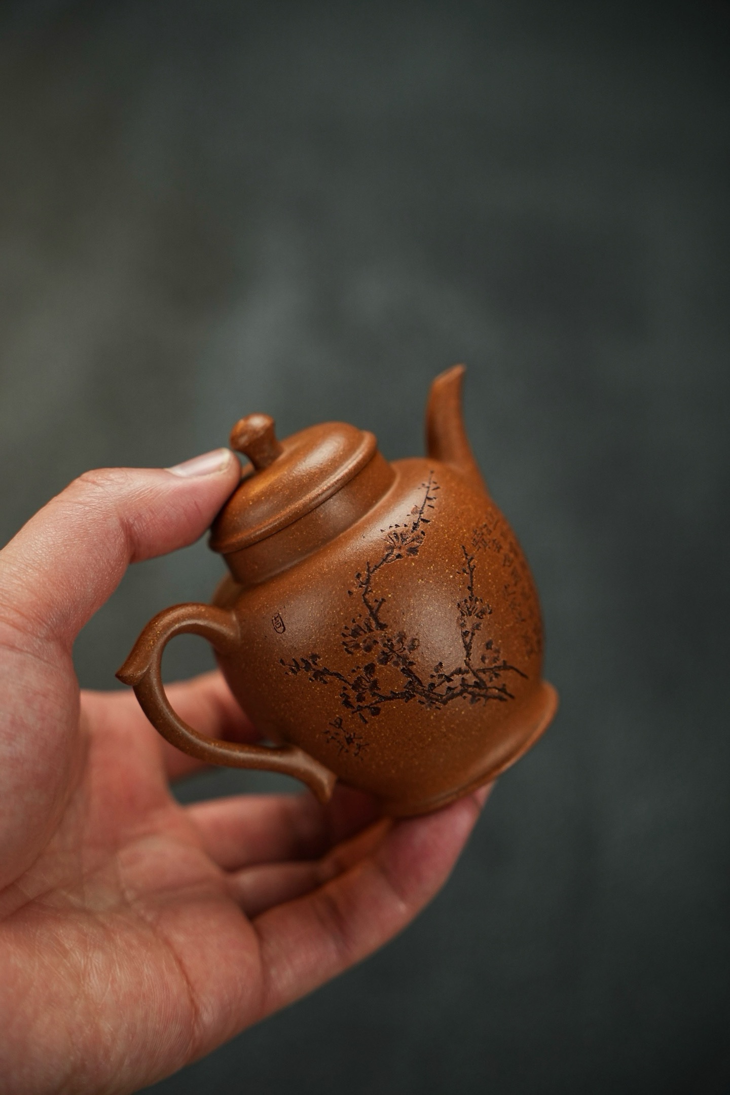 自在·慕古·150cc宜兴紫砂壶极品黄降坡料正宗润泽型神兼备型体高雅妙