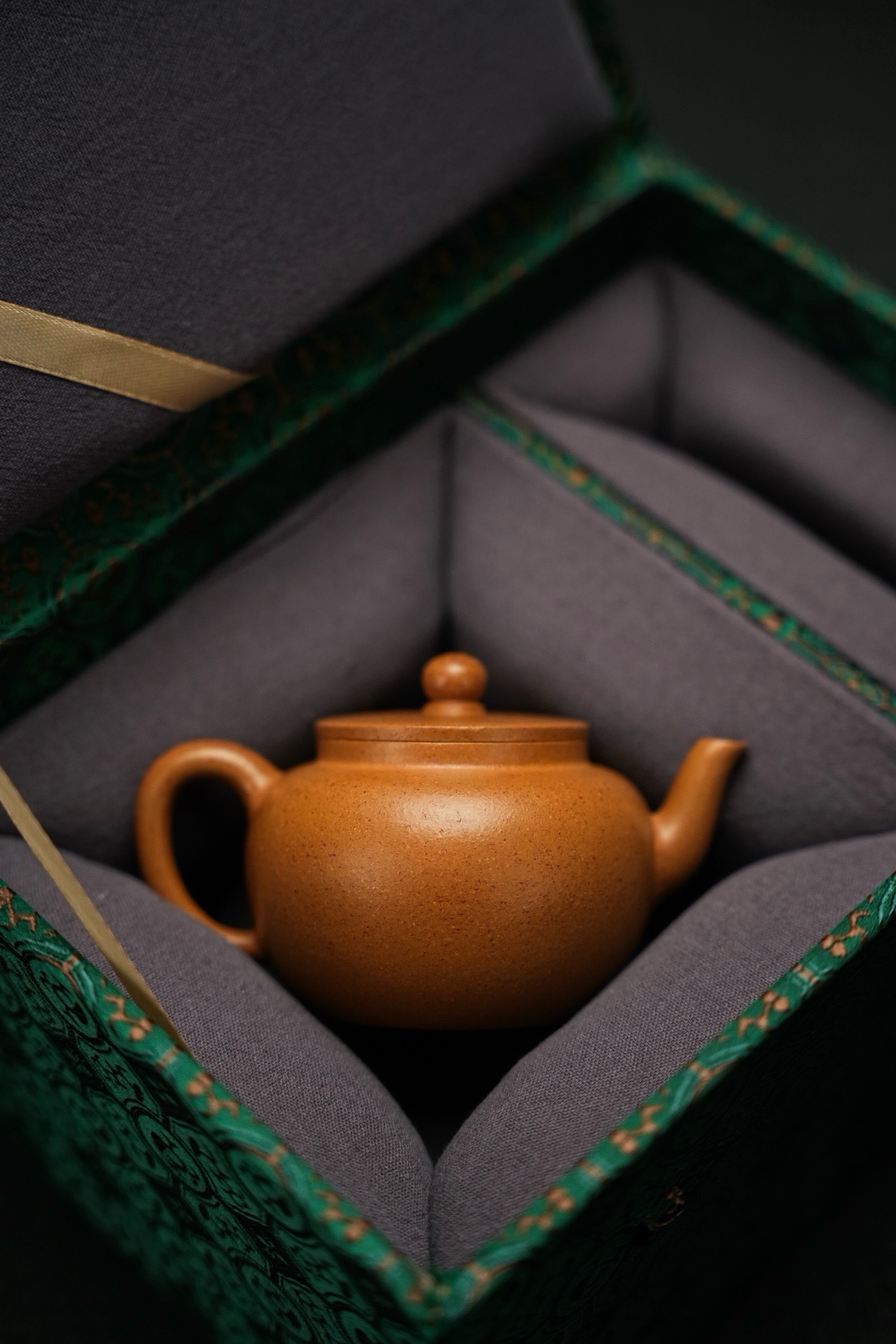 行有恒堂·平盖莲子·慕古款/容量150cc/极品黄金段拍卖同款1:1复刻慕古