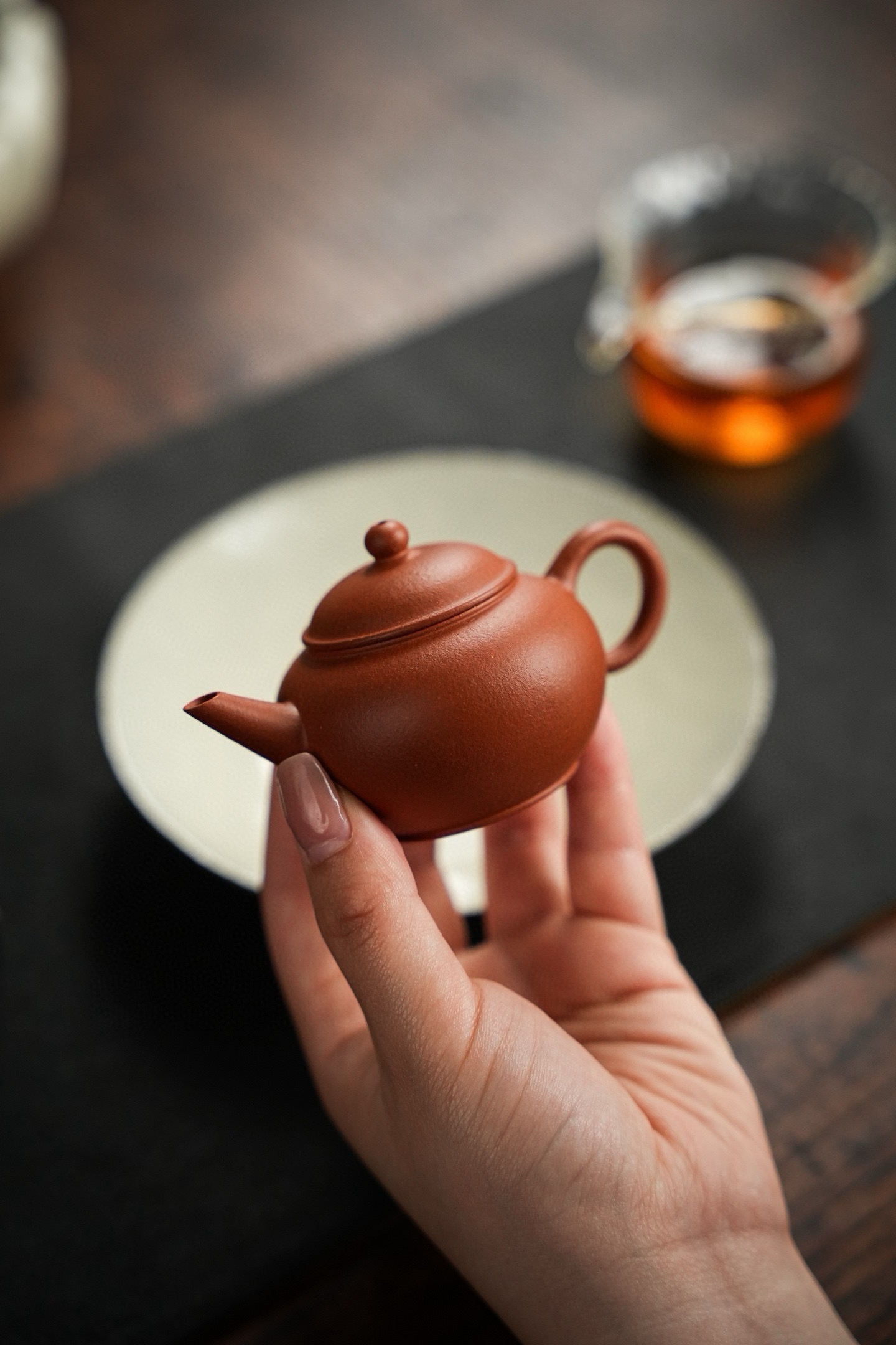 小小孟臣水平·薄胎·100cc 极品原矿共生小红泥慕古润泽极致把玩茶